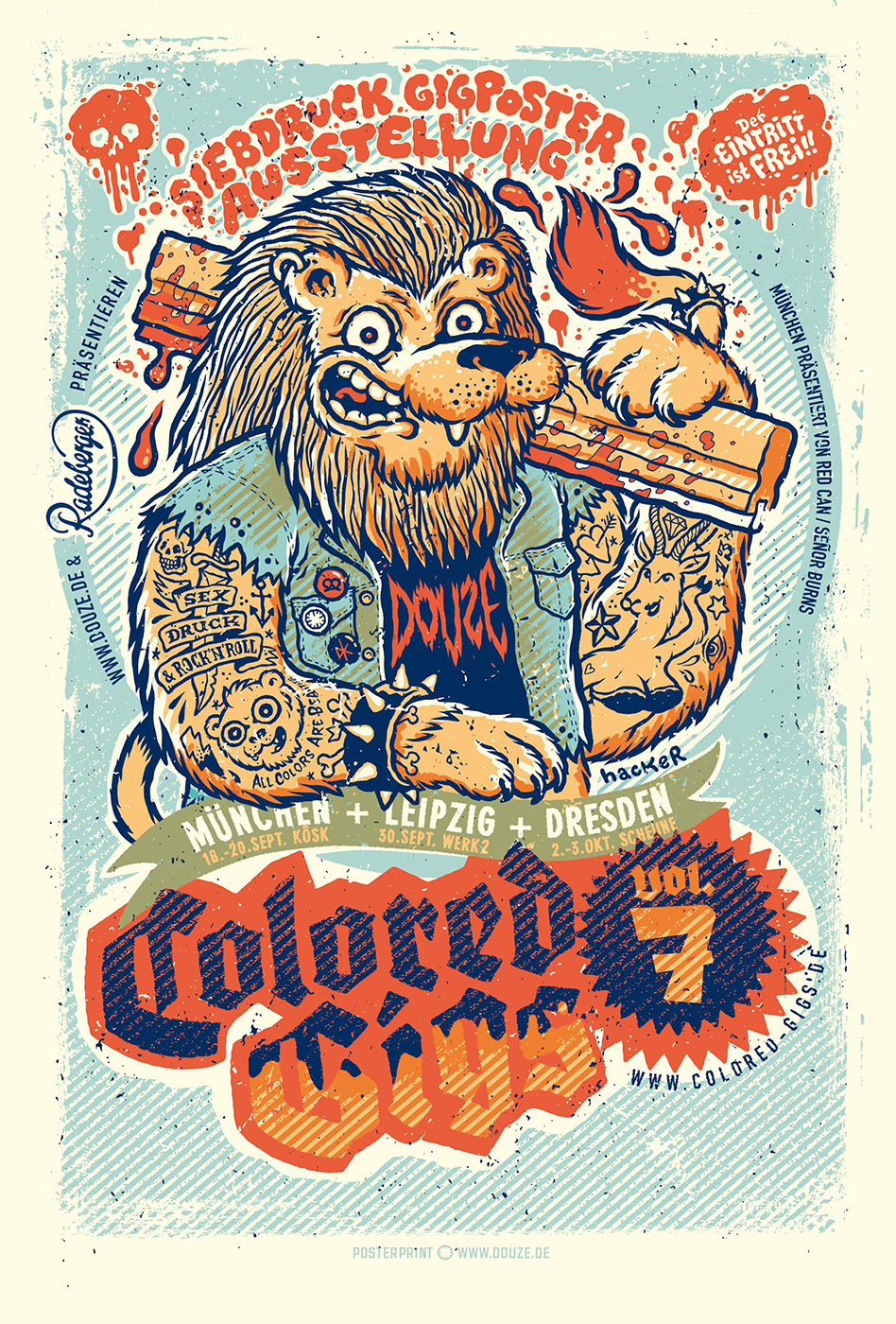 Colored Gigs poster by Michael Hacker and Lars P. Krause