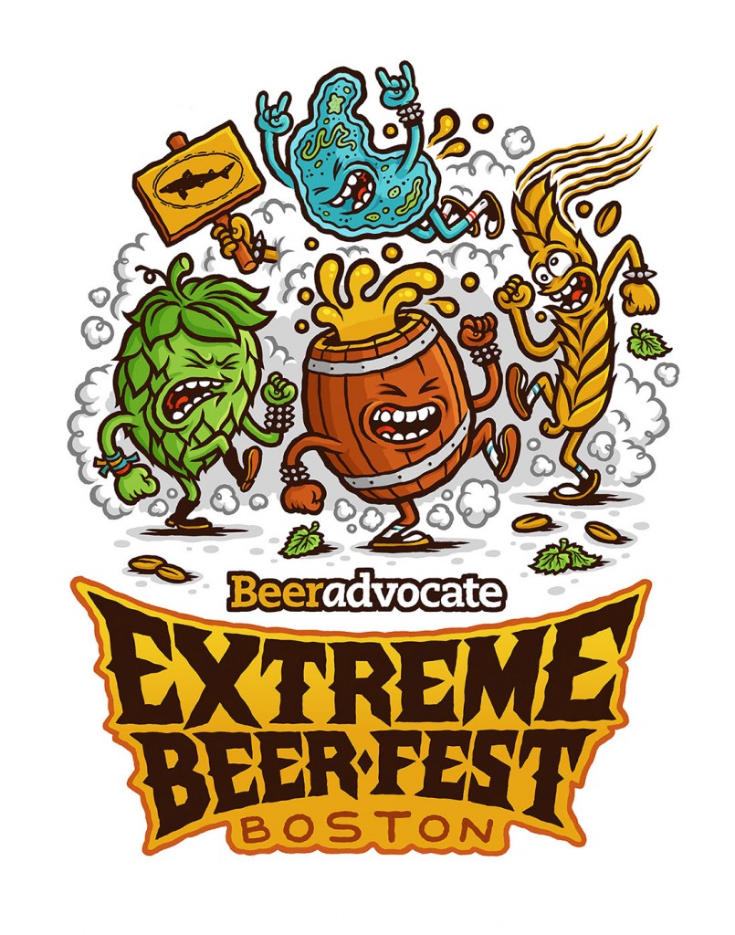 BeerAdvocate Extreme Beer Fest illustration by Michael Hacker