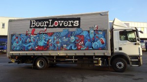 BeerLovers truck designed by Michael Hacker