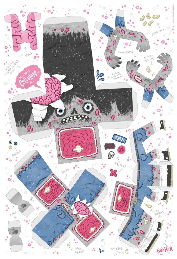 Michael Hacker Paper Zombie Toy