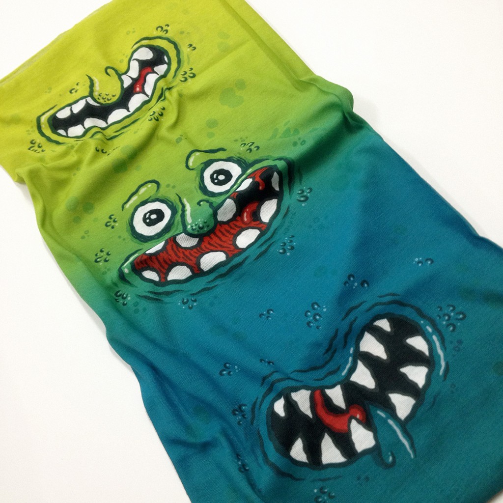 Illustration for Slash Snowboards neckwarmer by Michael Hacker