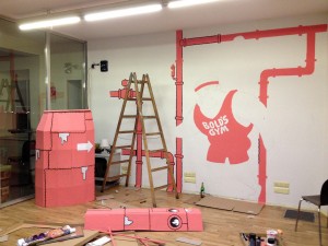 Steroid Max comic exhibition by Michael Hacker at Stadtwerkstatt during Nextcomic Linz