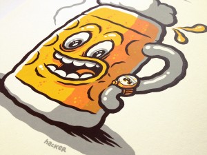 Beer O'Clock illustration by Michael Hacker