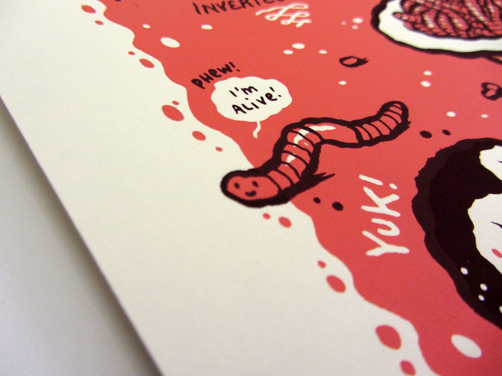 Michael Hacker The Twits screen print after Roald Dahl