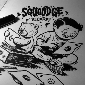 Squoodge Records Illustration by Michael Hacker