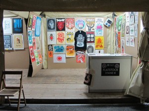 Gig poster booth at Flatstock Europe Barcelona by Michael Hacker