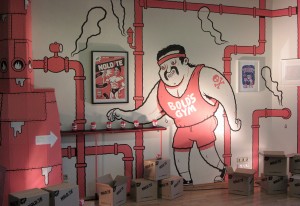 Steroid Max comic exhibition by Michael Hacker at Nextcomic Linz