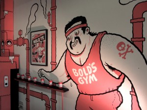 Steroid Max comic exhibition by Michael Hacker at Nextcomic Linz