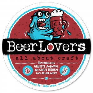 Beer coaster illustration for beerlovers craft beer store by Michael Hacker