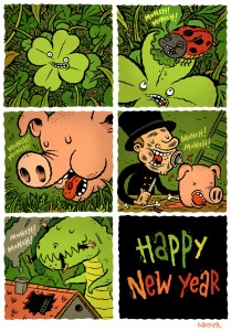 Happy New Year comic by Michael Hacker