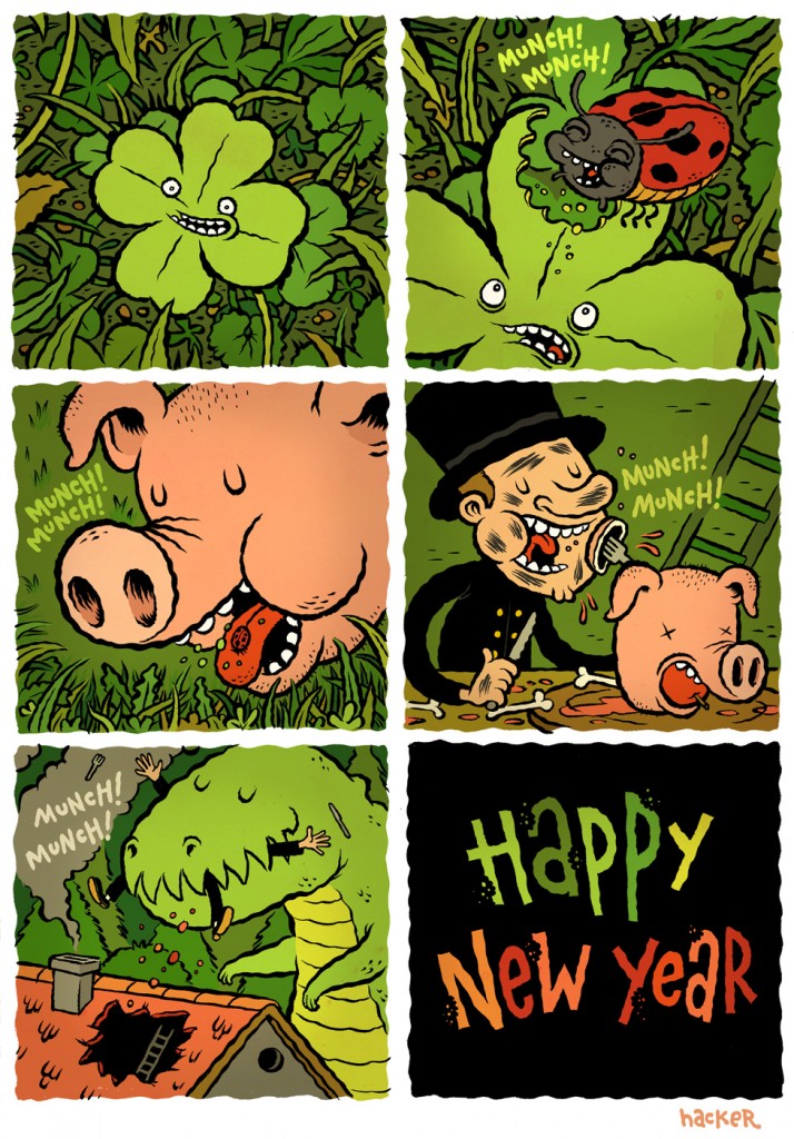 Happy New Year comic by Michael Hacker
