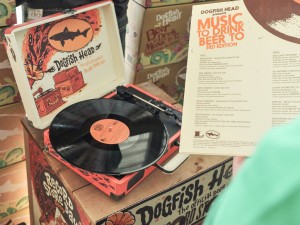 Crosley turntable with Dogfish Head design by Michael Hacker