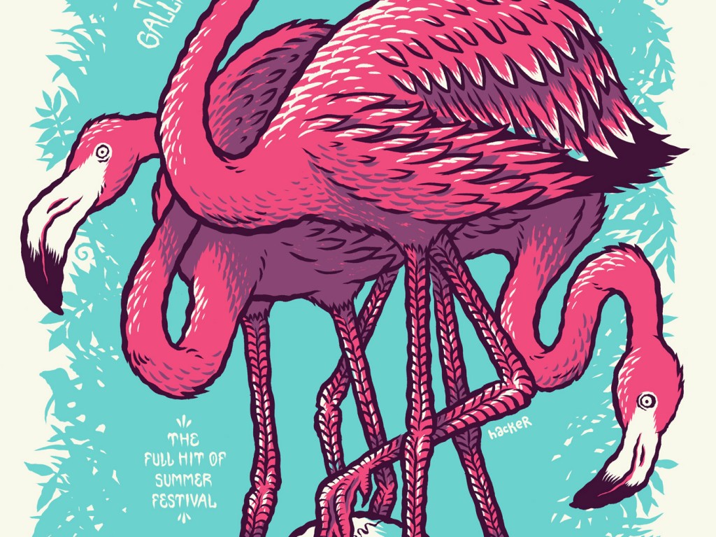 EODM gig poster by Michael Hacker