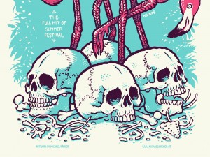 EODM gig poster by Michael Hacker