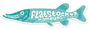 Hand cut screen print for Flatstock Europe poster convention in Hamburg by Michael Hacker