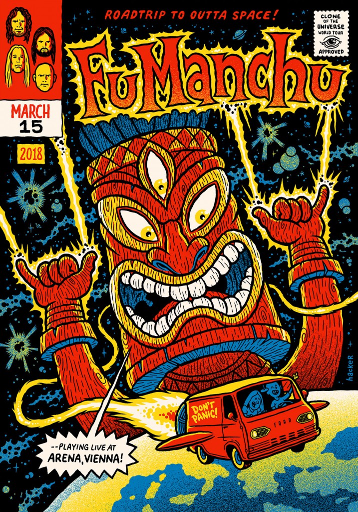 Fu Manchu Arena Vienna gig poster