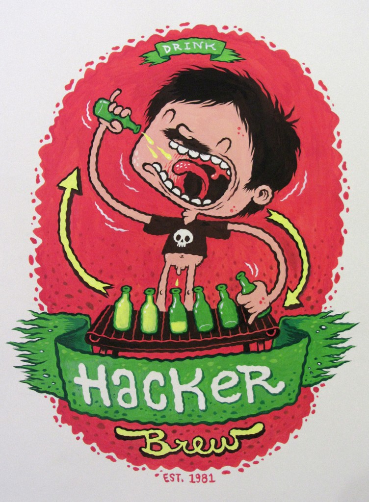 Beer label by Michael Hacker