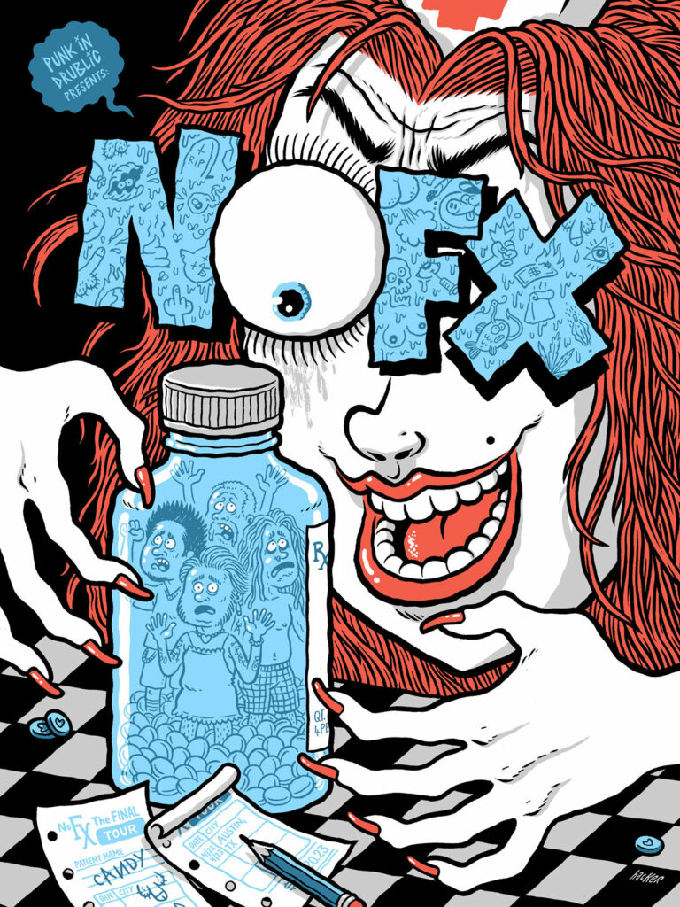 NOFX gig poster — Michael Hacker Illustration
