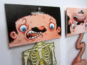 Bones - Brain - Guts - Paintings by Michael Hacker for Tiny Trifecta
