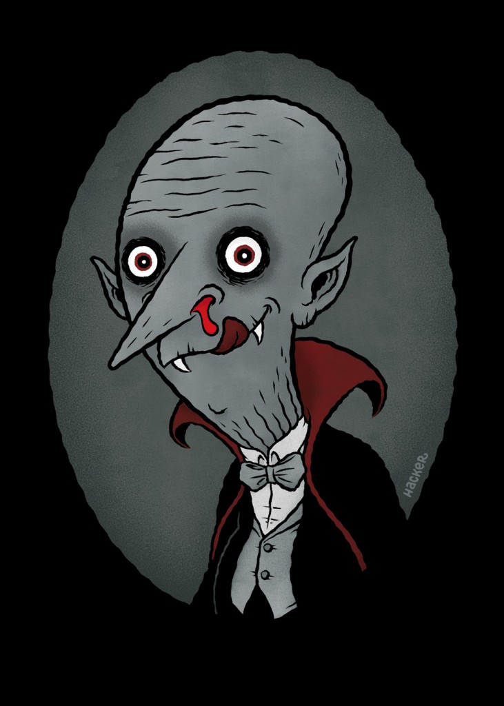 Vampire illustration by Michael Hacker