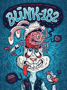 blink-182 Cardiff poster by Michael Hacker