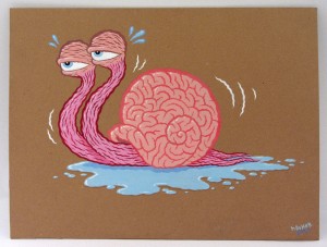 Michael Hacker Brain Slug illustration