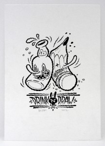Michael Hacker Drink 'N' Draw illustration