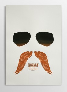 Screen printed gig poster for EODM Eagles of Death Metal at Arena Wien by illustrator Michael Hacker