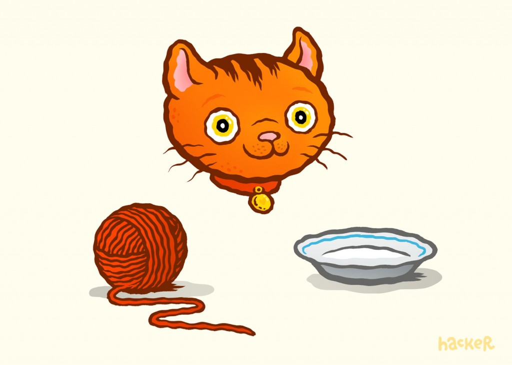 Cat Speak - Editorial illustration for GEOlino by Michael Hacker