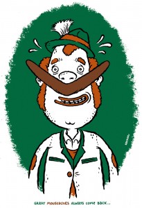 Michael Hacker Great moustaches always come back illustration