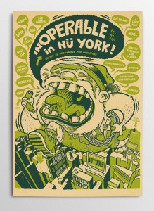 Exhibition poster by Michael Hacker for Inoperable gallery