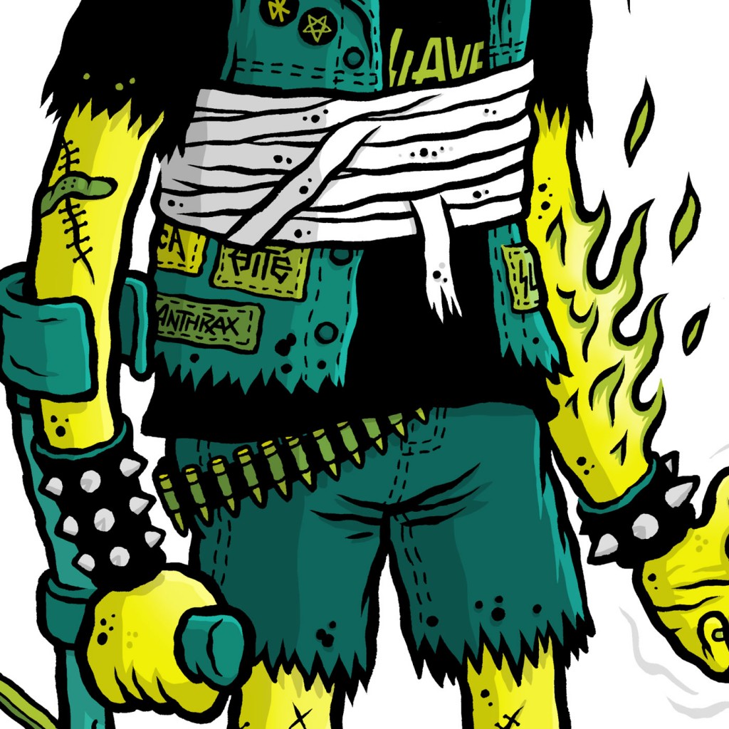 Editorial illustration for Kerrang magazine by Michael Hacker