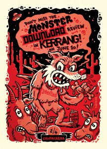 Michael Hacker Kerrang! post cards for Download festival review