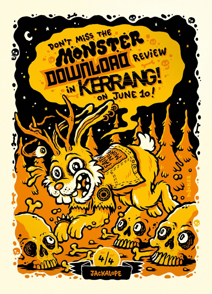 Michael Hacker Kerrang! post cards for Download festival review