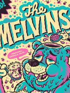 Melvins Berlin gig poster by Michael Hacker