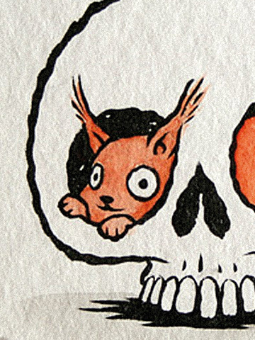 Michael Hacker Life After Death skull - Squirrel