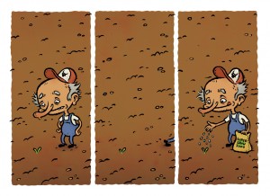 Nature Strikes Back - comic by Michael Hacker