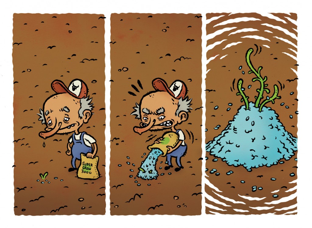 Nature Strikes Back - comic by Michael Hacker