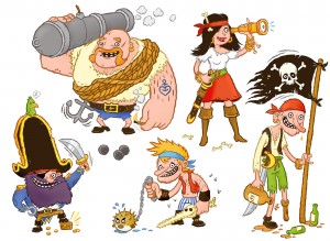 Michael Hacker pirates illustration