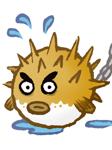 Michael Hacker blowfish illustration