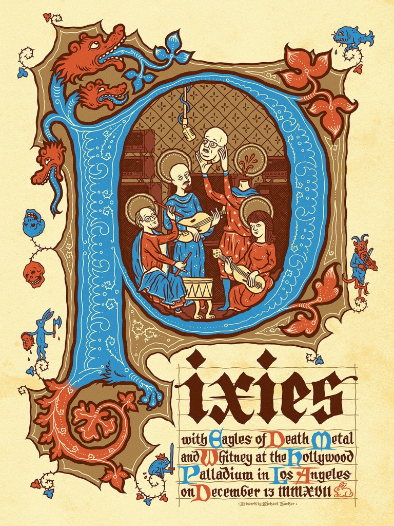 Pixies poster Hollywood Palladium Pixies poster Hollywood Palladium