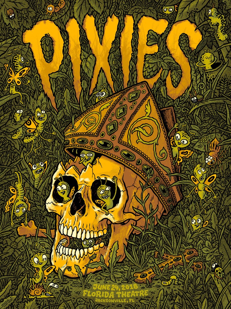 Pixies Jacksonville gig poster — Michael Hacker Illustration