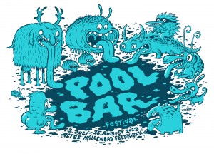 Screen print by Michael Hacker for Poolbar festival 2013
