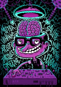 Illustration by Michael Hacker for Red Bull Music Academy