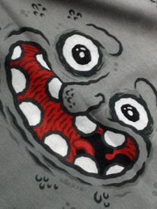 Illustration for Slash Snowboards neckwarmer by Michael Hacker