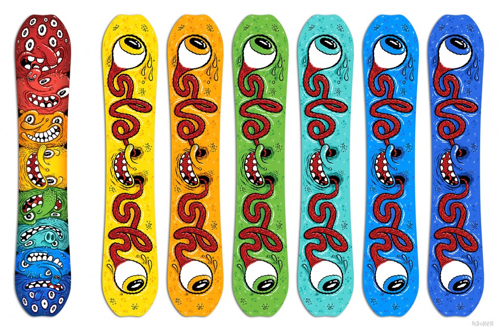Happy Place Slash Snowboard by Michael Hacker