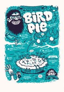 Michael Hacker The Twits screen print after Roald Dahl