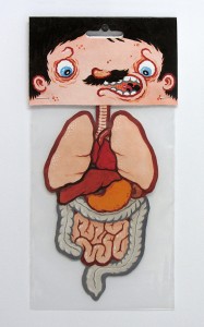 Bones - Brain - Guts - Paintings by Michael Hacker for Tiny Trifecta