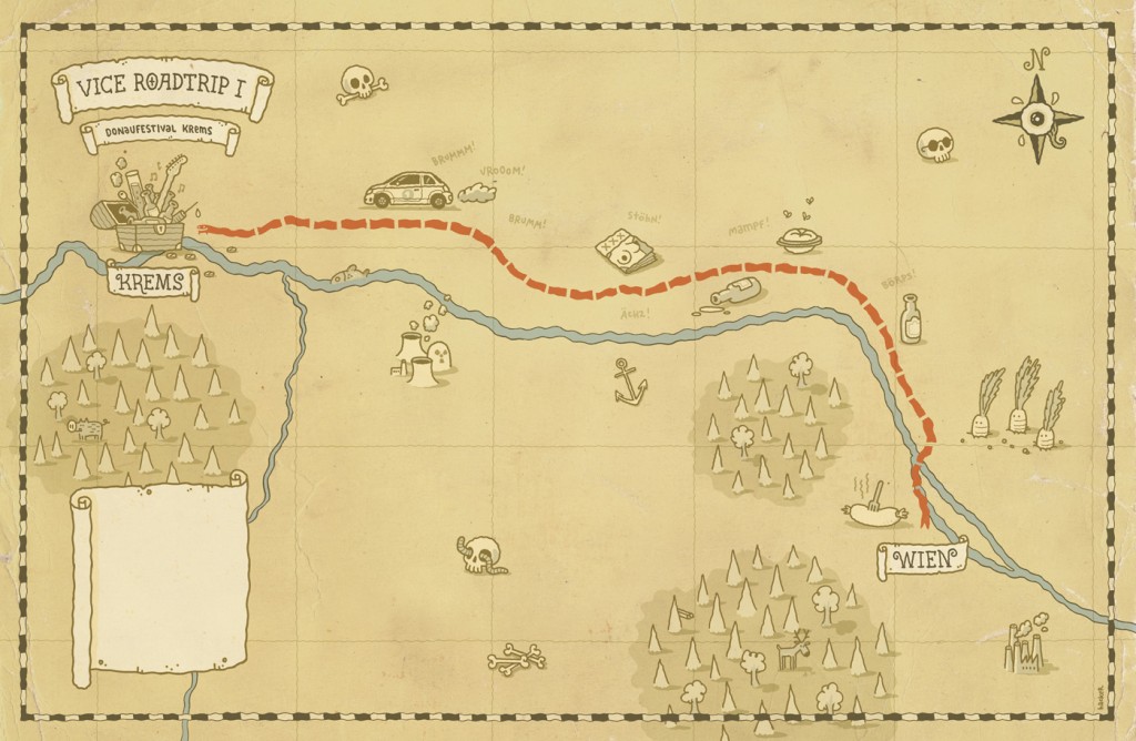 Illustrated maps by Michael Hacker for VICE magazine