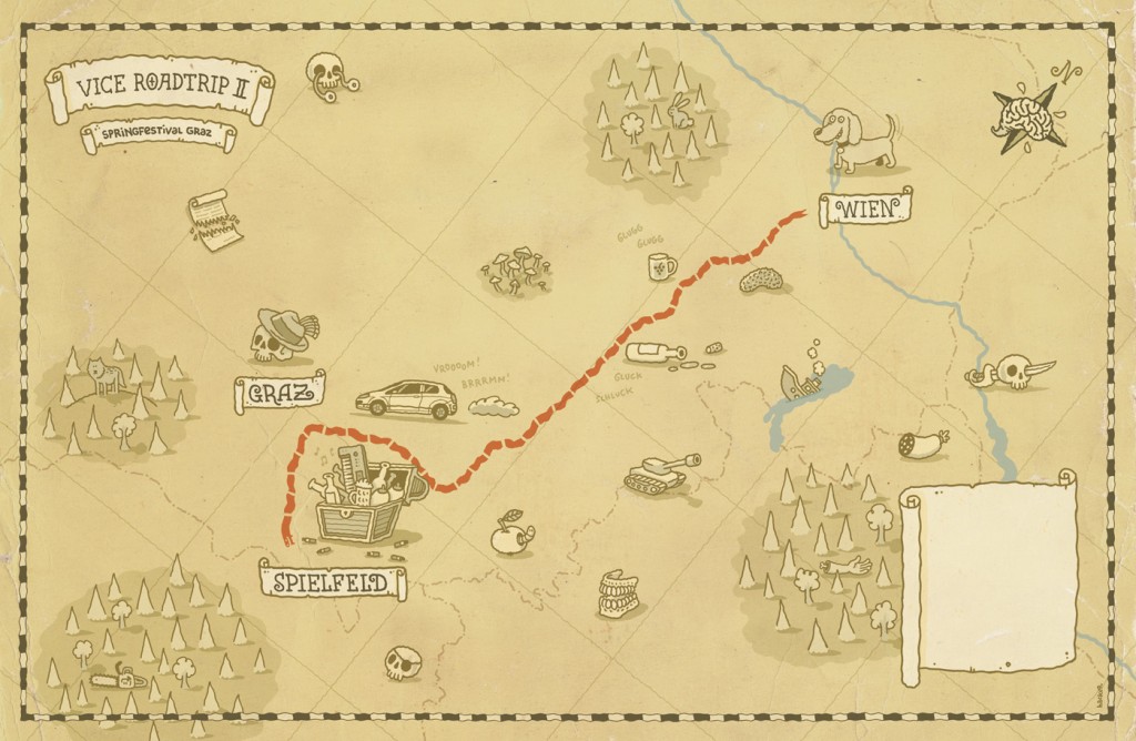 Illustrated maps by Michael Hacker for VICE magazine